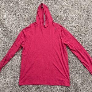 TASC Performance lightweight hooded long sleeve red size large Shirt